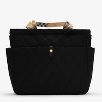 Burberry Cambridge Baby Unisex Diaper Bag In Black