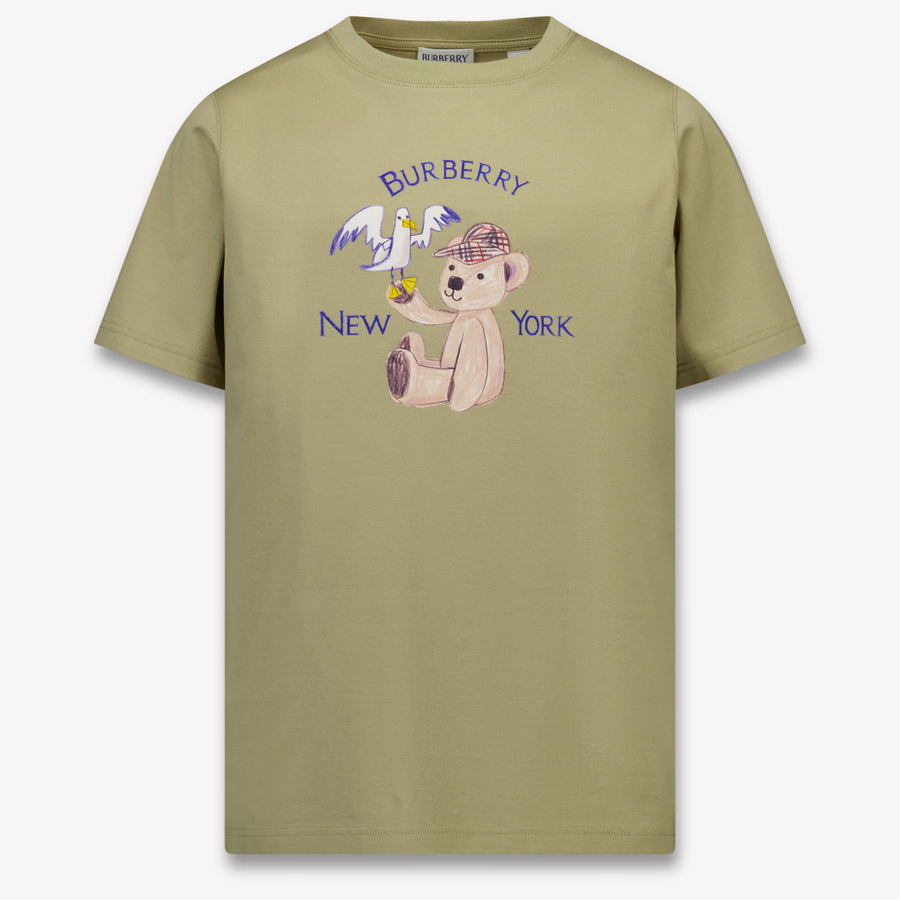 Burberry Cedar Unisex Kids T-Shirt in Light Beige