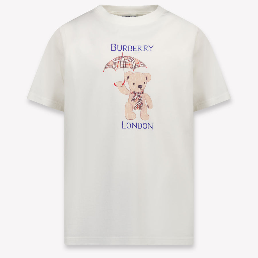 Burberry Cedar Unisex Kids T-Shirt in Off-White