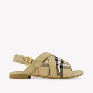 Burberry Cleo Meisjes Sandalen In Beige