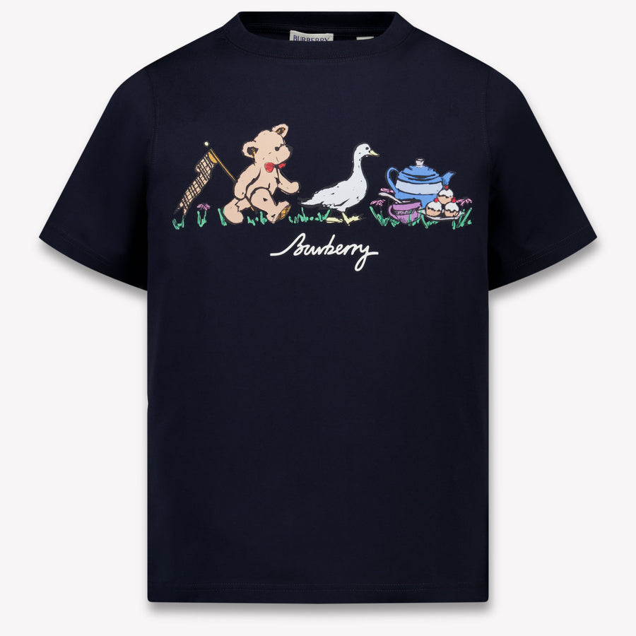 Burberry Cedar Unisex Kids T-Shirt in Navy