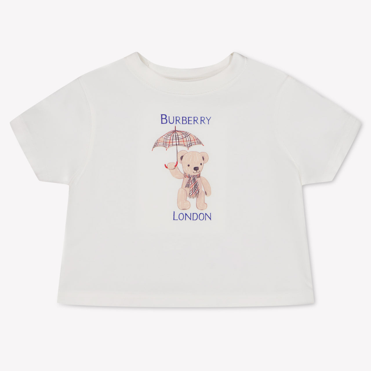 Burberry Cedar Baby Unisex T-Shirt In Off White