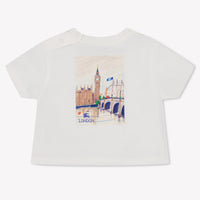 Burberry Cedar Baby Unisex T-Shirt In Off White