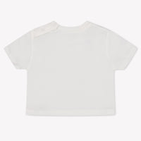 Burberry CEDAR Baby Unisex T-Shirt In Off White