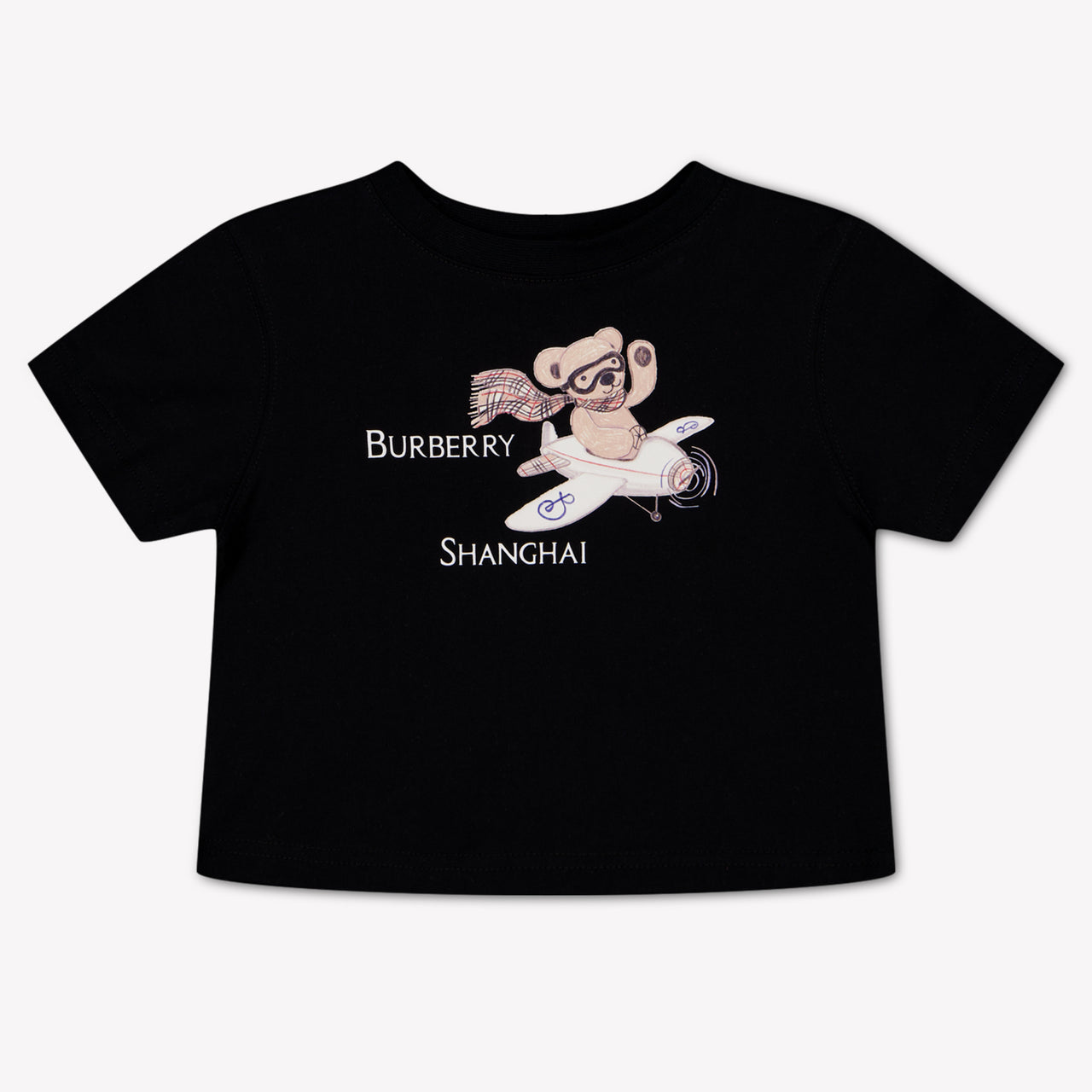 Burberry CEDAR Baby Unisex T-Shirt In Black