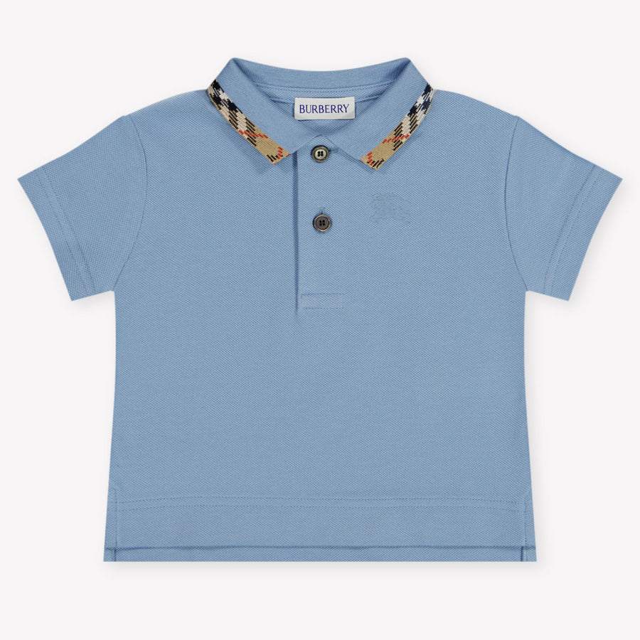 Burberry Johane Baby Boys Polo Shirt in Light Blue