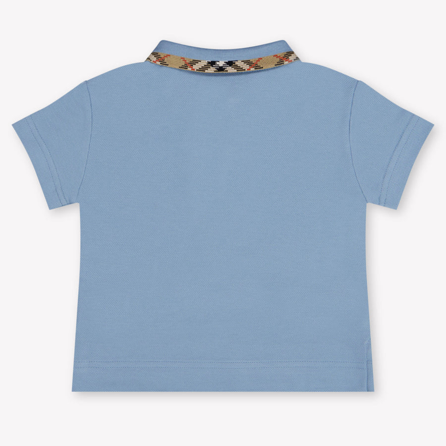 Burberry JOHANE Baby Boys Polo In Light Blue