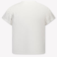 Burberry Roxy Bow Kids Girls T-Shirt In OffWhite