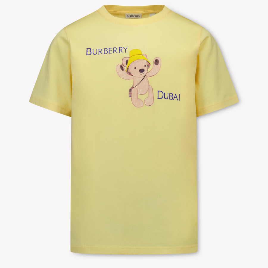 Burberry Cedar Unisex Kids T-Shirt in Yellow