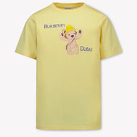 Burberry CEDAR Kinder Unisex T-Shirt In Geel