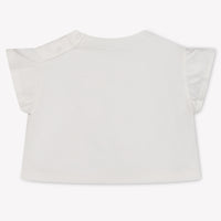 Burberry Roxy Bow Baby Meisjes T-Shirt In Off White