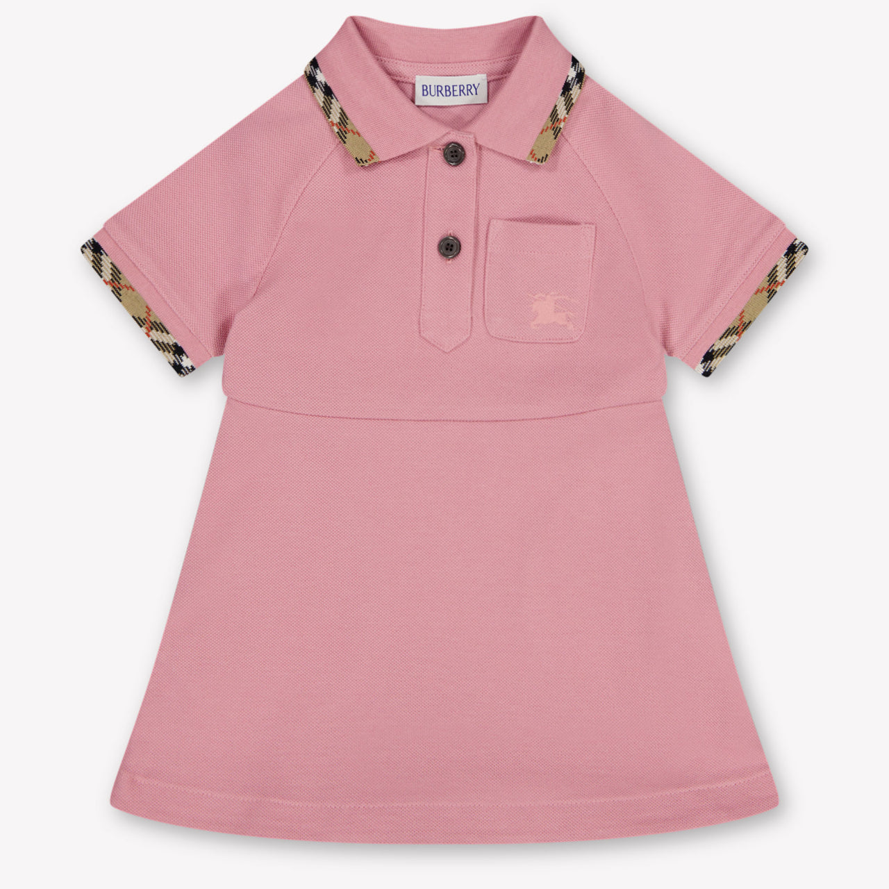 Burberry Romola Baby Girls Dress In Pink