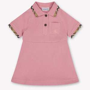 Burberry Romola Baby Girls Dress In Pink
