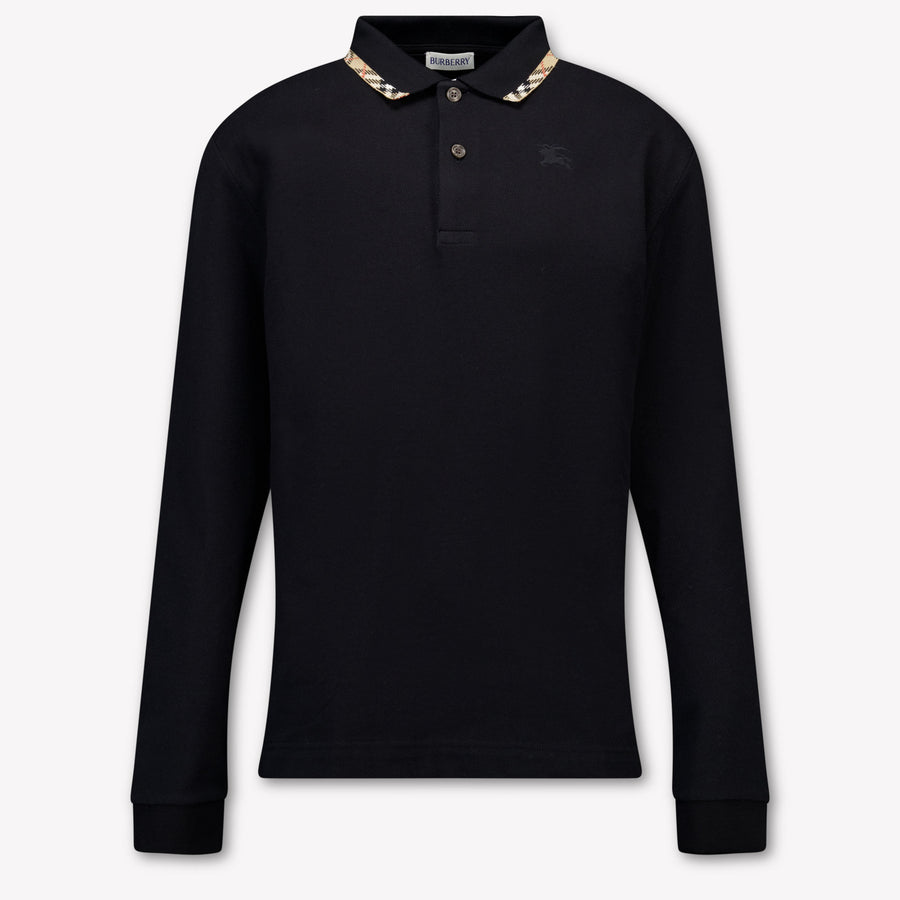 Burberry Johane Boys Polo Shirt in Black