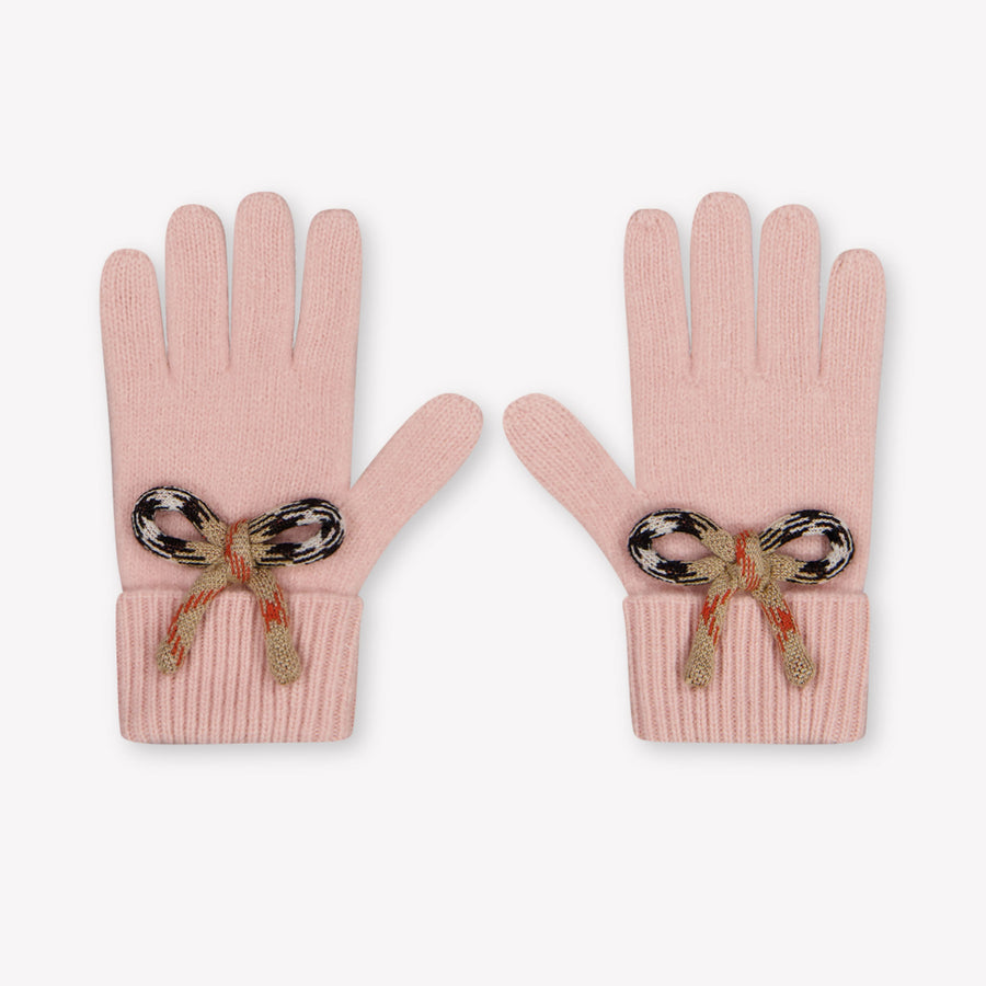 Burberry Bonnie Kids Girls Gloves In Light Pink
