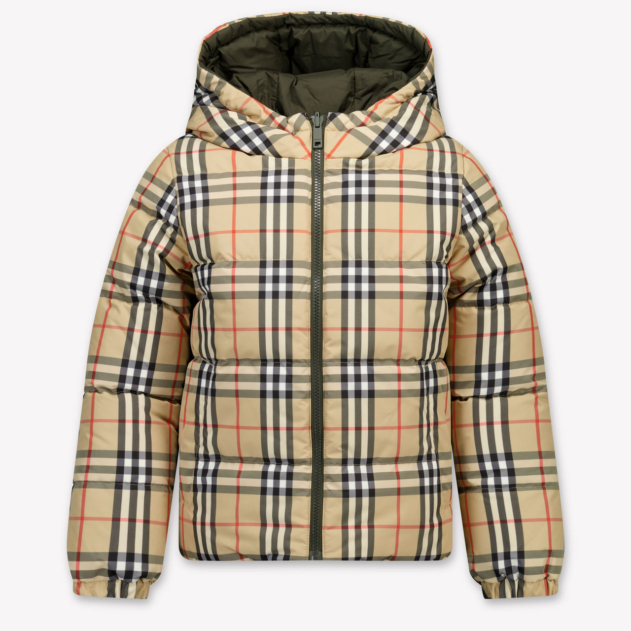Burberry Jesse Kinder Jongens Winterjas In Donker Groen