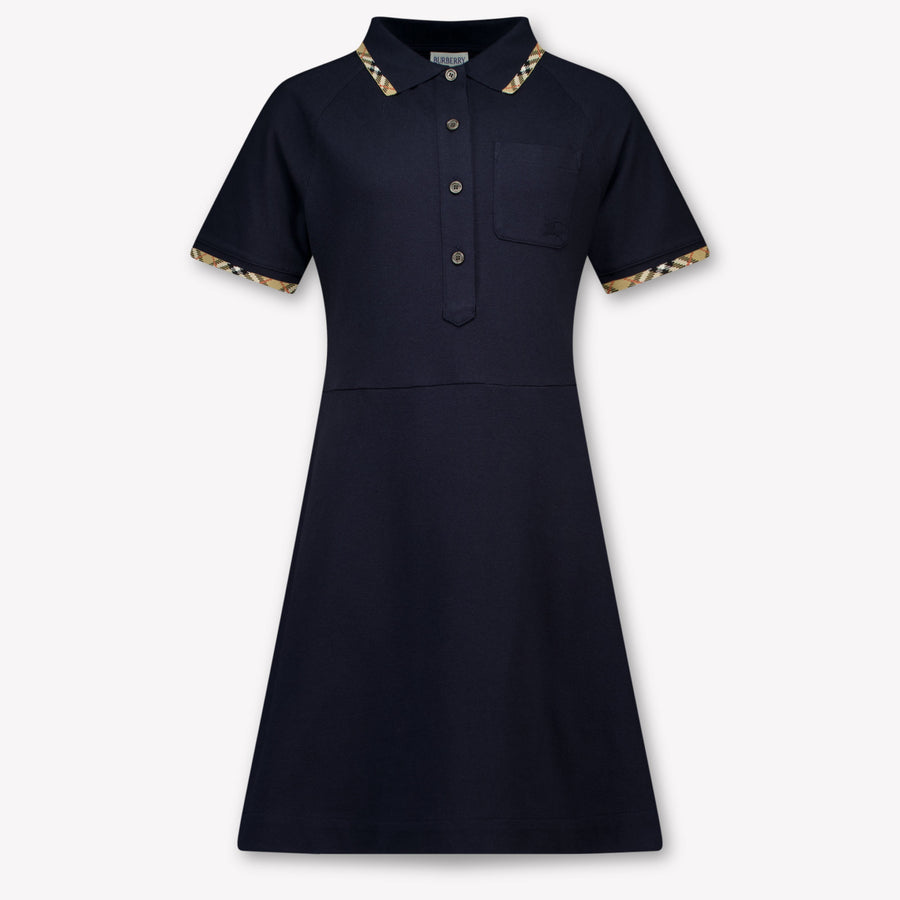Burberry Romola Kids Girls Dress In Navy