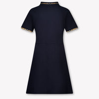 Burberry Romola Kids Girls Dress In Navy