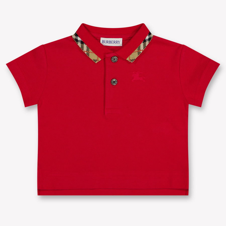Burberry Johane Baby Jongens Polo In Rood