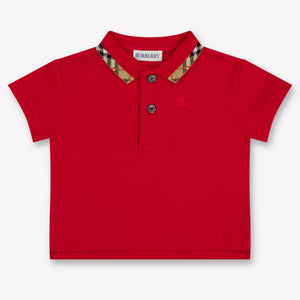 Burberry JOHANE Baby Jongens Polo In Rood