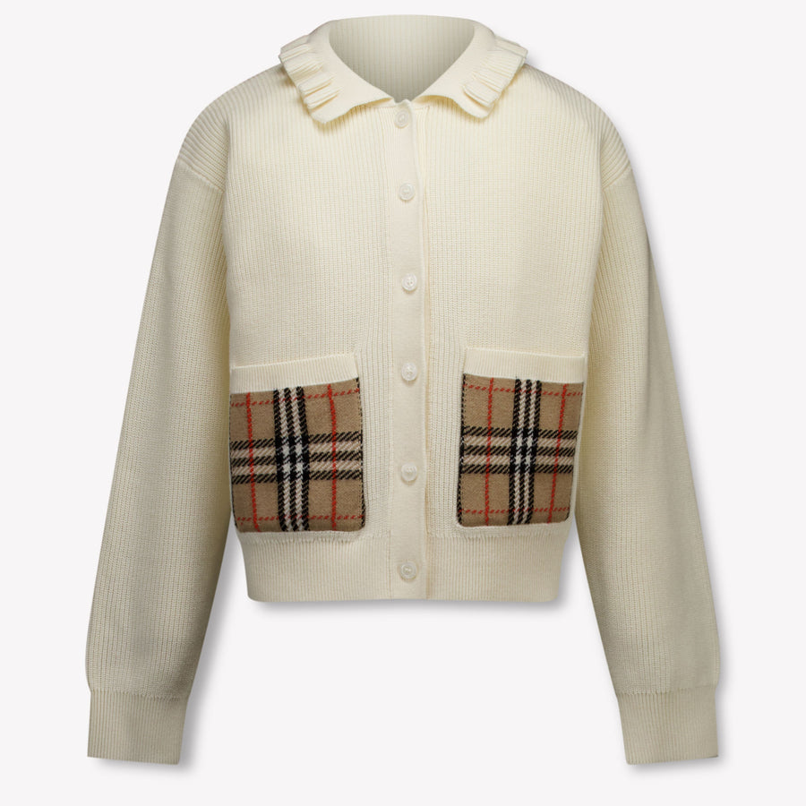 Burberry Rothwell Kinder Meisjes Vest In Off White