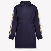 Burberry Alina Kids Girls Dress In Navy