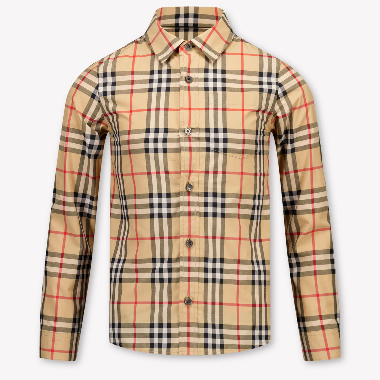 Burberry Owen Kids Boys Blouse In Beige