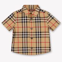 Burberry Owen Baby Jongens Blouse In Beige