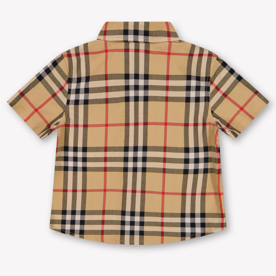 Burberry Owen Baby Jongens Blouse In Beige