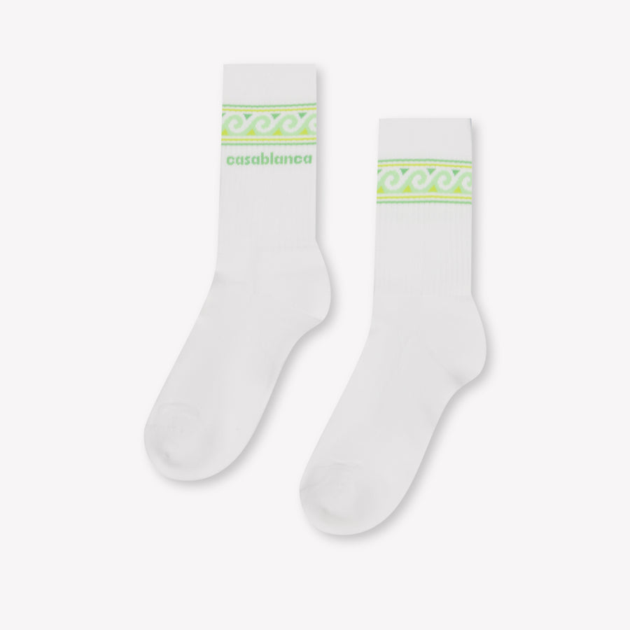 CASABLANCA Kids Unisex Socks In White