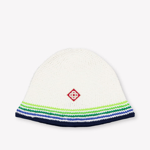 CASABLANCA Kids Unisex Hat In White