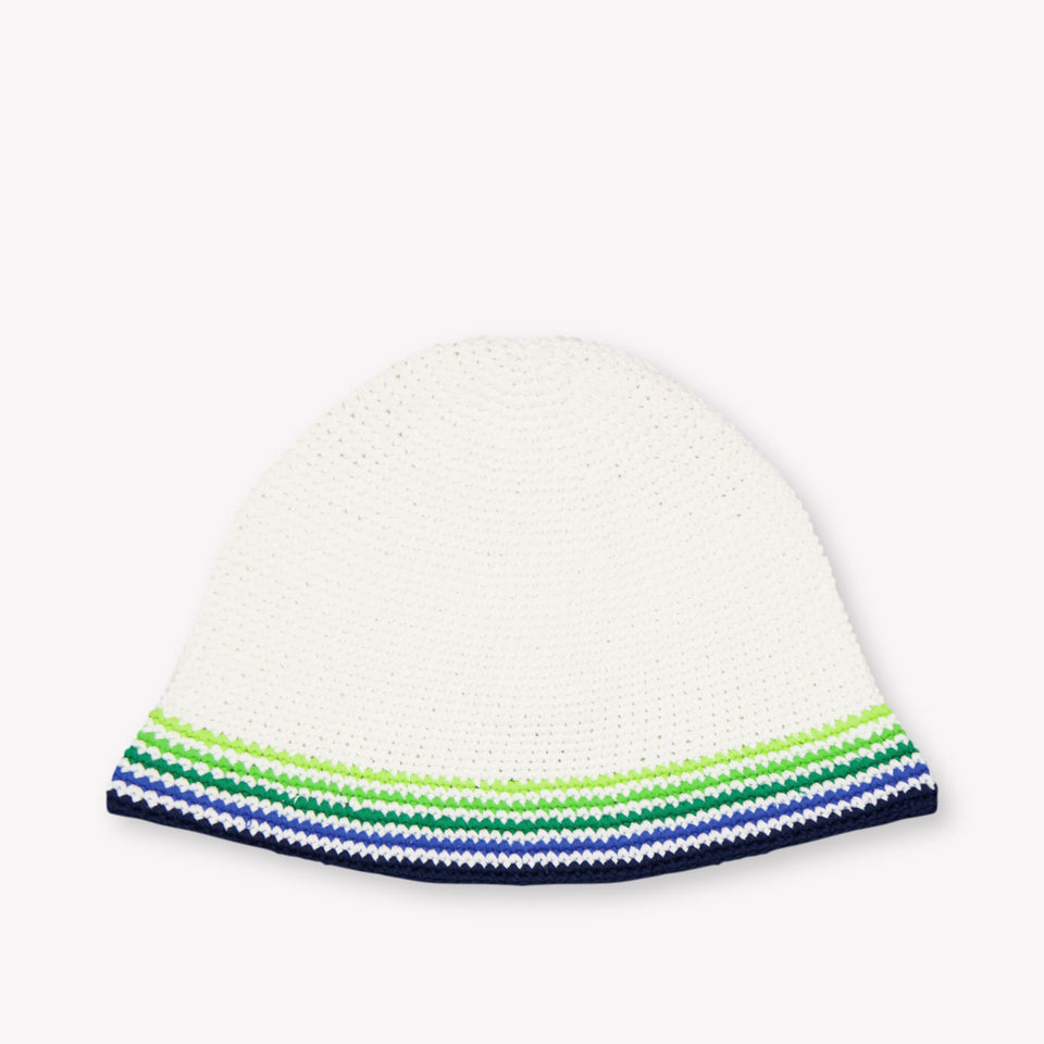 CASABLANCA Kids Unisex Hat In White