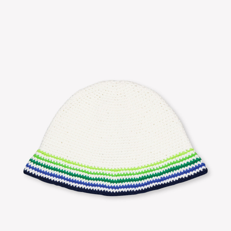 CASABLANCA Kids Unisex Hat In White