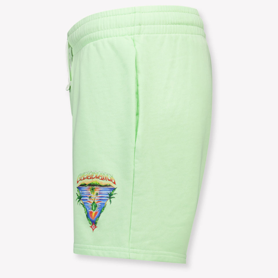 CASABLANCA Kids Boys Shorts In Mint