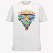 Casablanca Kinder Jongens T-Shirt In Wit