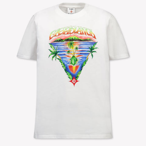 CASABLANCA Kids Boys T-Shirt In White
