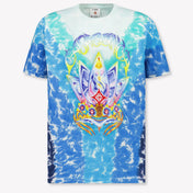 CASABLANCA Kids Boys T-Shirt In Turquoise