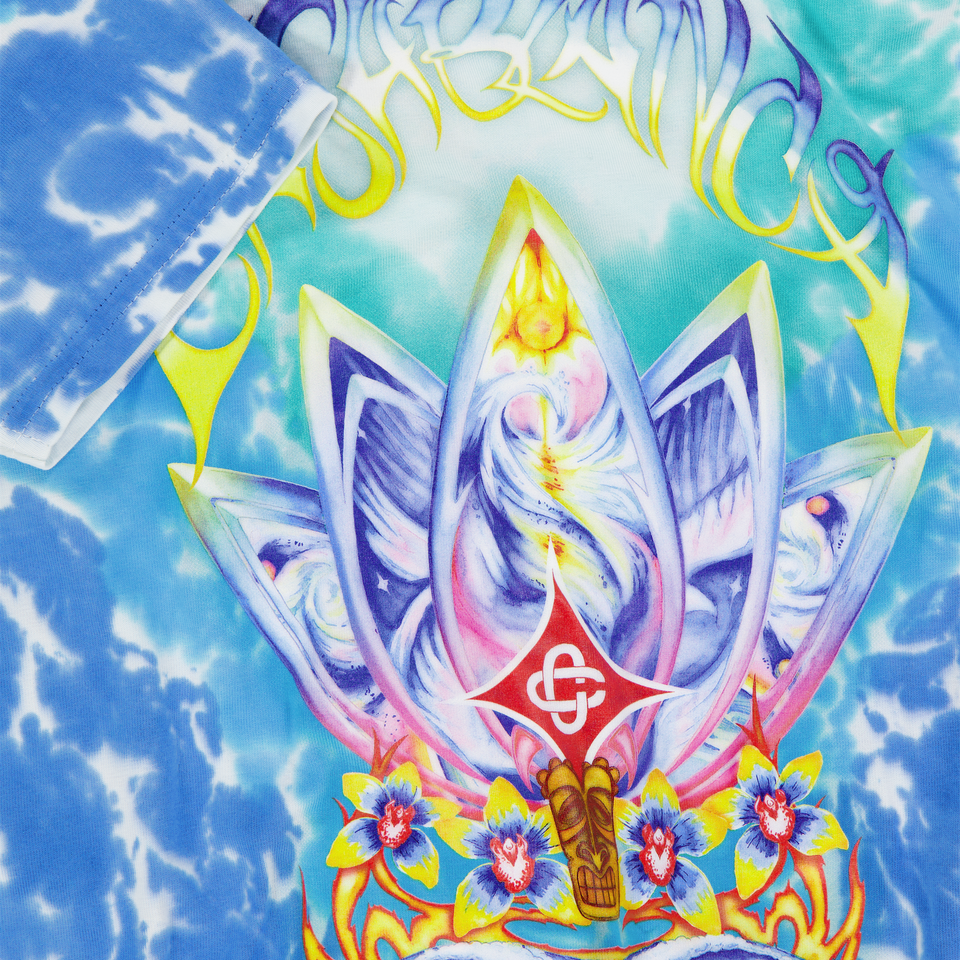 CASABLANCA Kids Boys T-Shirt In Turquoise