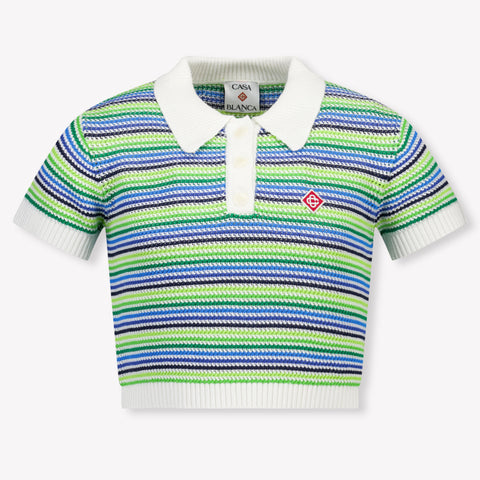 CASABLANCA Kids Girls Polo In Green