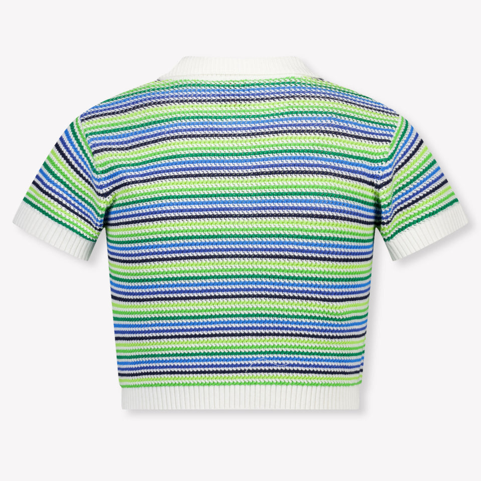 CASABLANCA Kids Girls Polo In Green