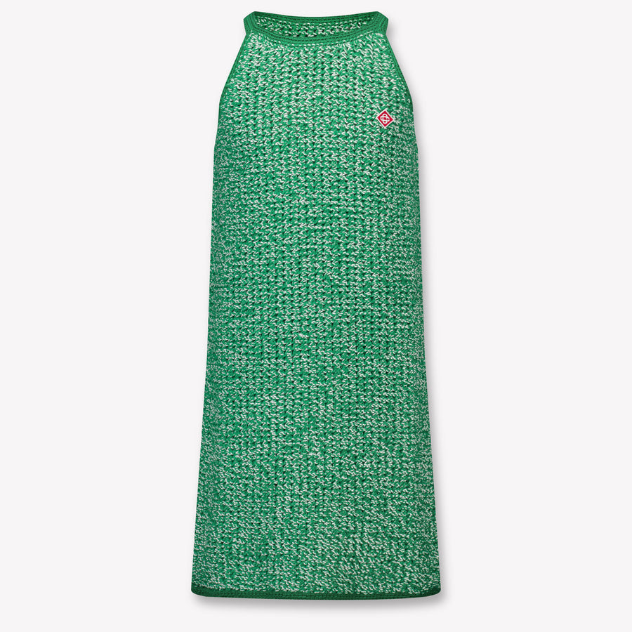 Casablanca Girls Dress in Light Green