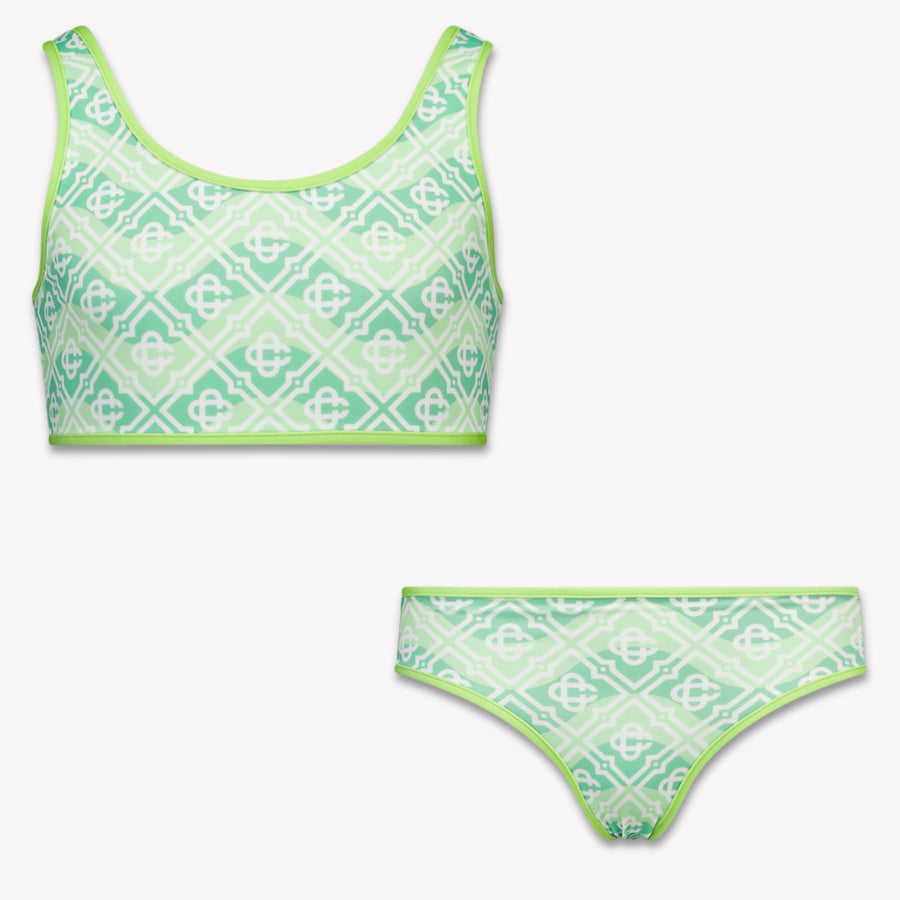 CASABLANCA Kids Girls Swimwear In Green