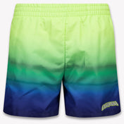CASABLANCA Kids Boys Swimwear In Lime
