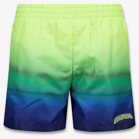 CASABLANCA Kids Boys Swimwear In Lime