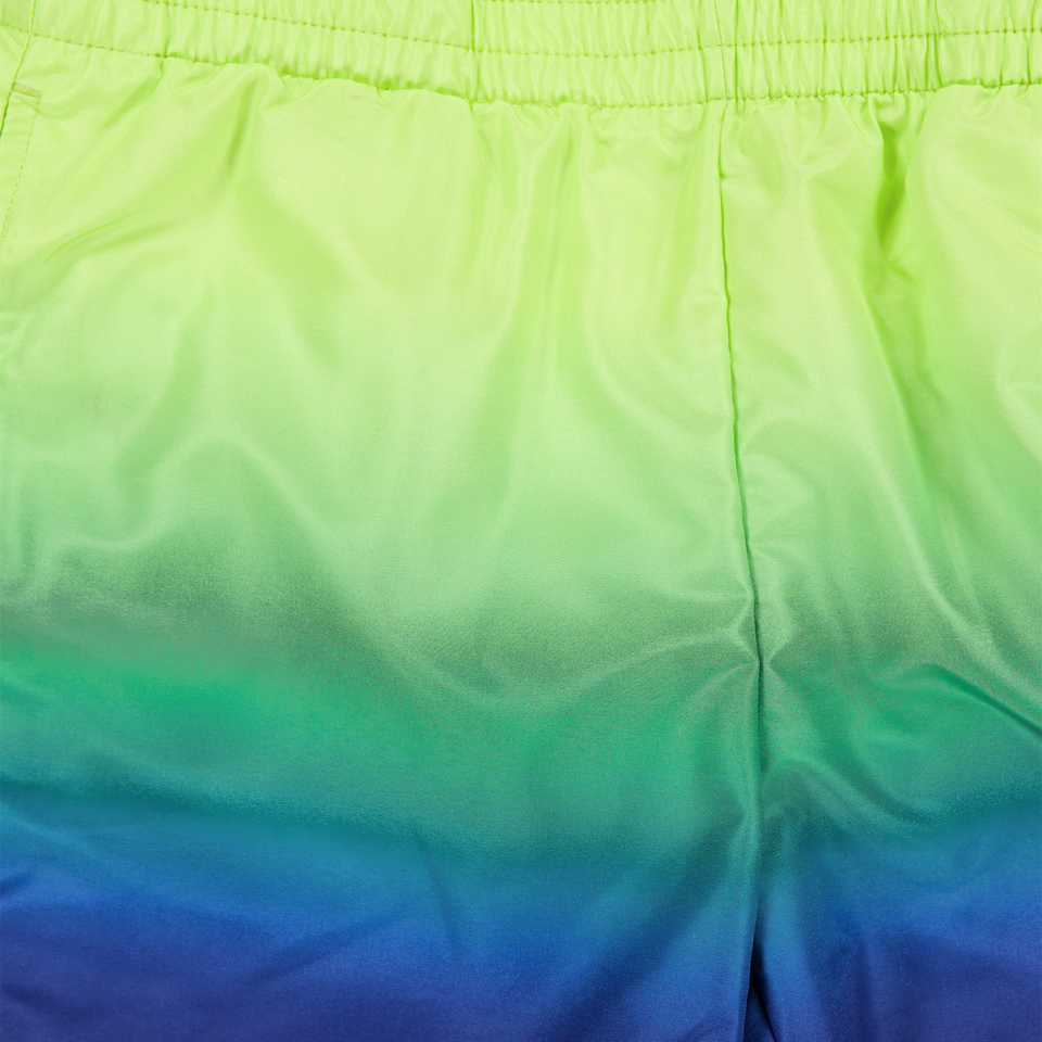 CASABLANCA Kids Boys Swimwear In Lime
