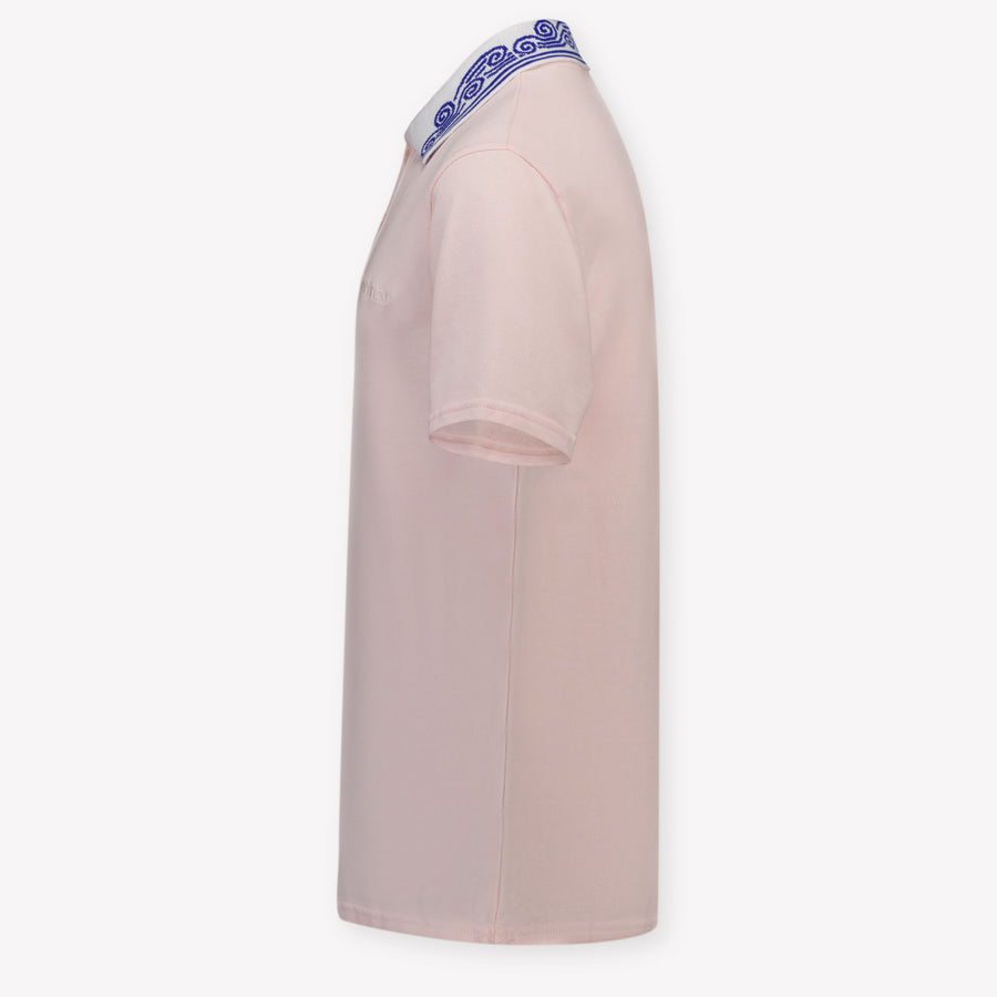 CASABLANCA Kids Unisex Polo In Light Pink