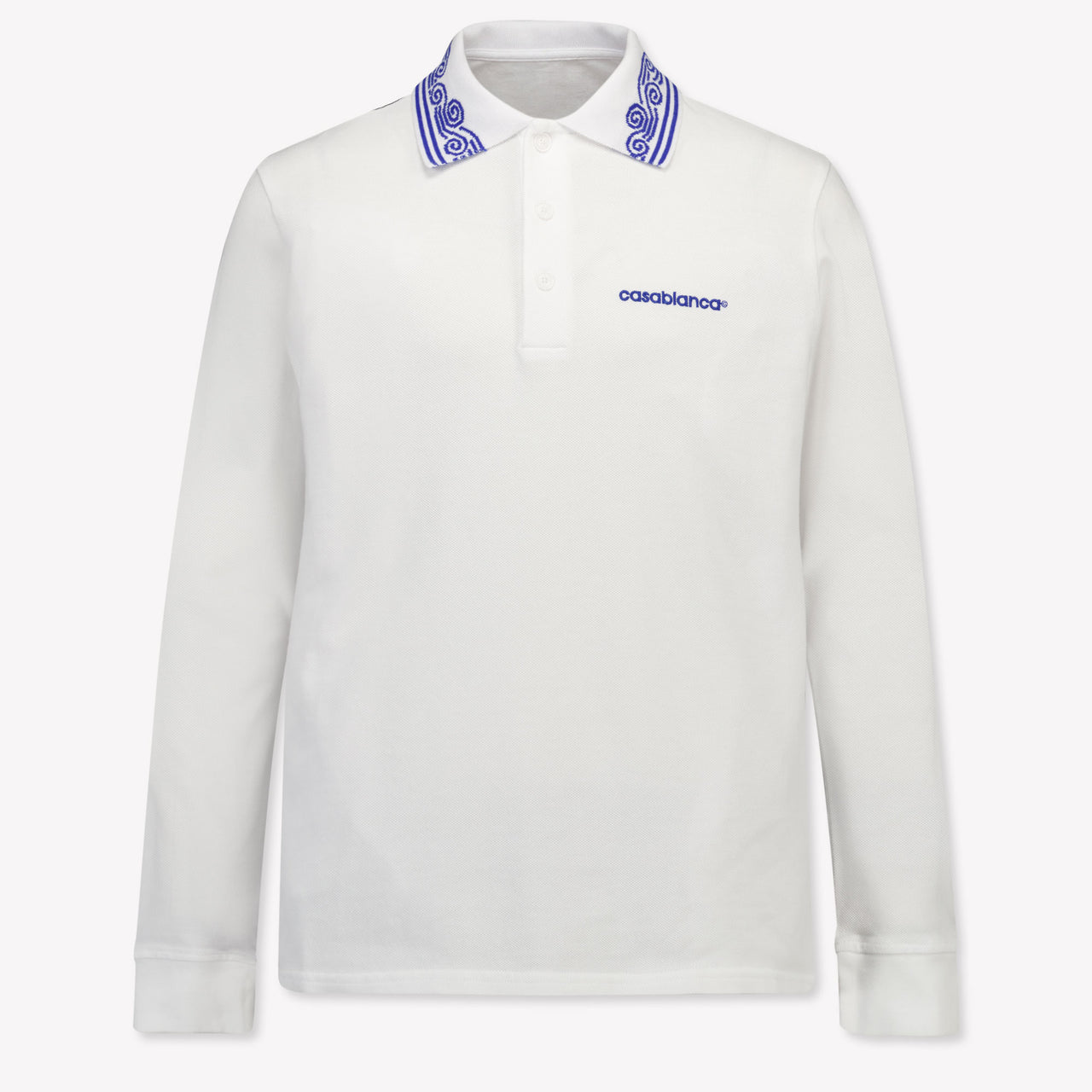 CASABLANCA Kids Boys Polo In White