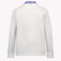 CASABLANCA Kids Boys Polo In White