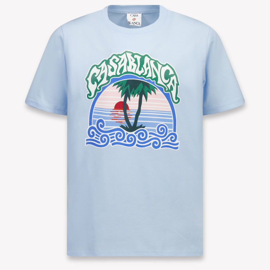 Casablanca Boys T-Shirt in Light Blue