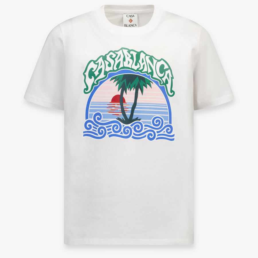 Casablanca Unisex Kids T-Shirt in White